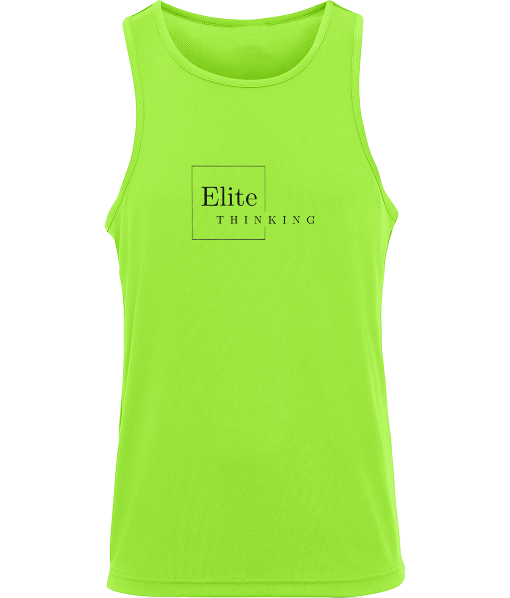 ET002Elite Mens Just Cool Sports Vest Green