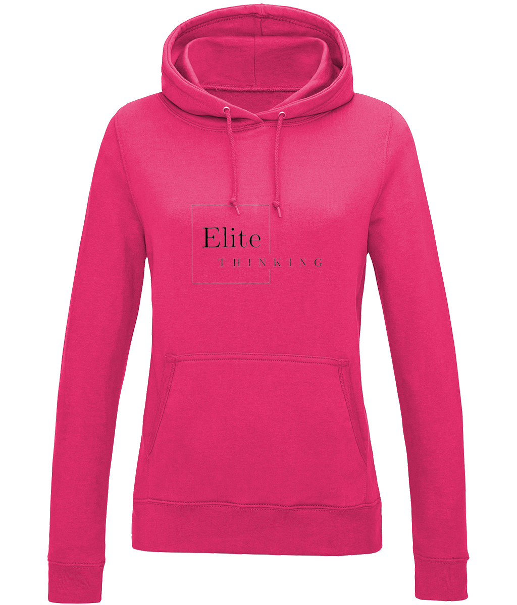 ET0013Elite - AWDis Girlie College Hoodie - Hot Pink