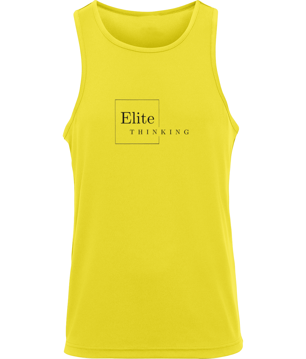 ET003Elite Mens Just Cool Sports Vest Yellow
