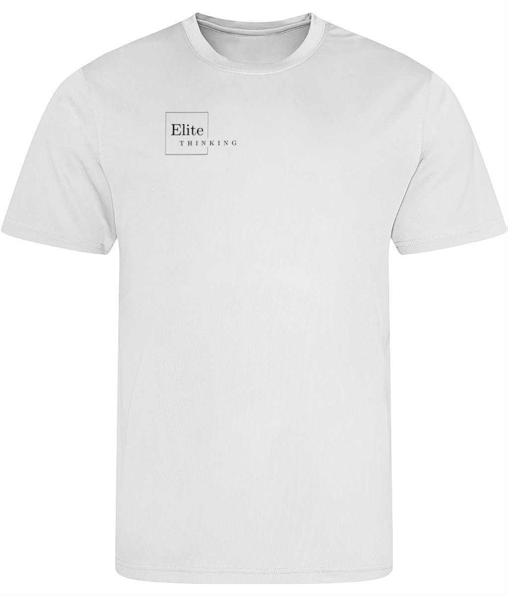 ET038Elite - Mens Just Cool Sports T‑Shirt White