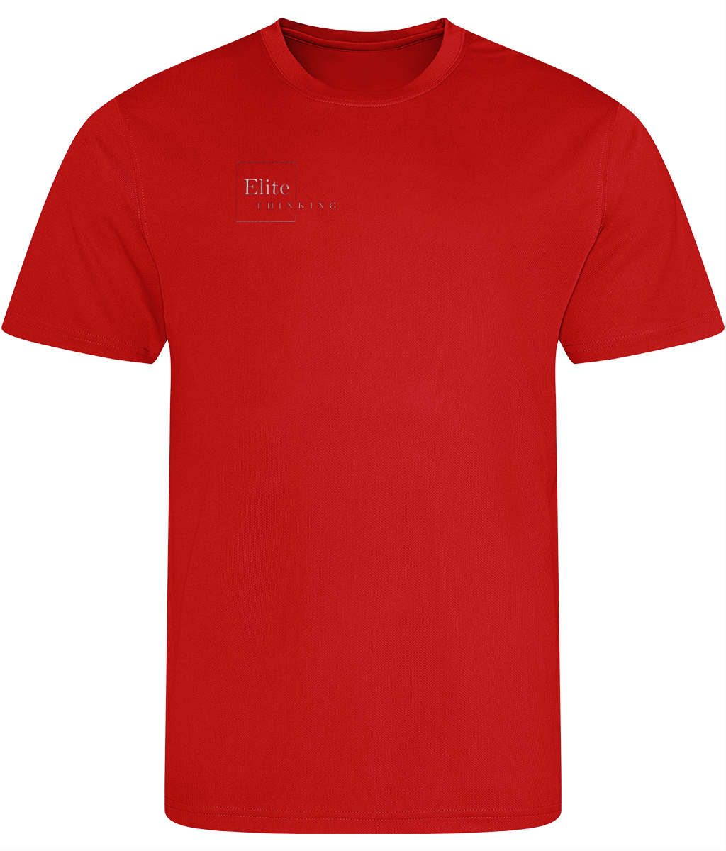 ET034Elite - Mens Just Cool Sports T‑Shirt FIRE RED