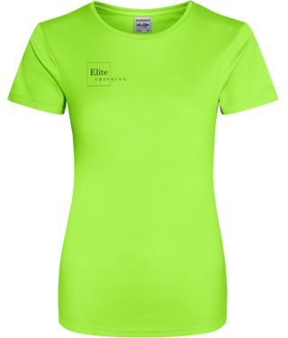 ET006Elite - Womens Just Cool Sports T‑Shirt Lime