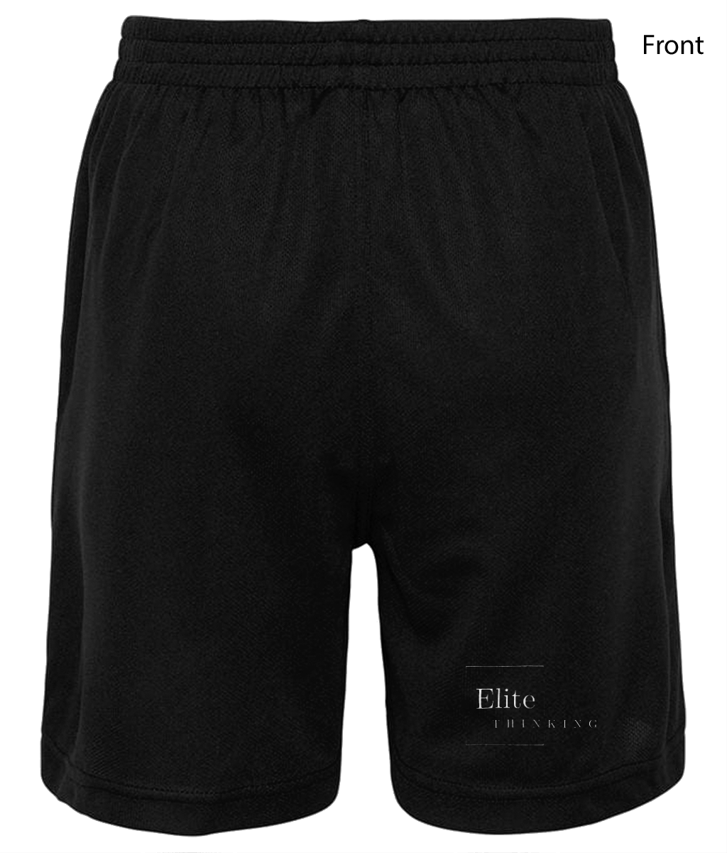 ET041Elite - Just Cool Sports Shorts BLACK