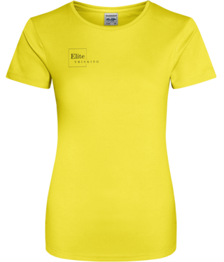 ET007Elite - Womens Just Cool Sports T‑Shirt Sunshine Yellow
